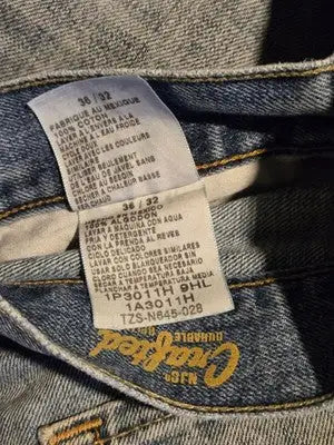 Nautica Jeans Mens 36 32 Light Wash Straight Leg Faded Casual Denim Relaxed Fit - Apparel