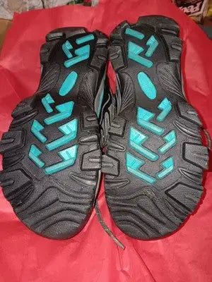 Nautilus size 6.5W Women’s Black Blue Lace Up Safety Toe Work Shoes Gently Used - Other