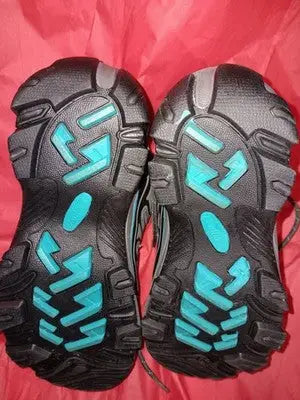 Nautilus size 6.5W Women’s Black Blue Lace Up Safety Toe Work Shoes Gently Used - Other