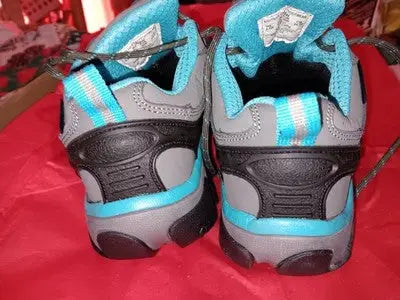 Nautilus size 6.5W Women’s Black Blue Lace Up Safety Toe Work Shoes Gently Used - Other
