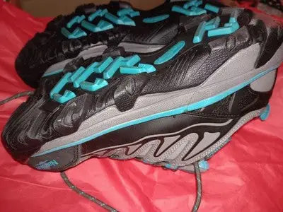 Nautilus size 6.5W Women’s Black Blue Lace Up Safety Toe Work Shoes Gently Used - Other