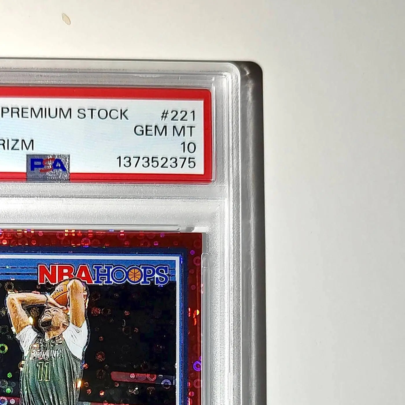Naz Reid 2023 Panini Hoops Premium #221 59/149 Red Disco Prizm PSA 10 Gem Mint