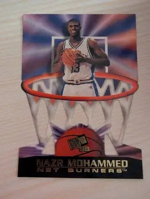 Nazr Mohammed - 1998 Press Pass - #NB 2 - Die Cut Net Burners Basketball - Basketball Card Single
