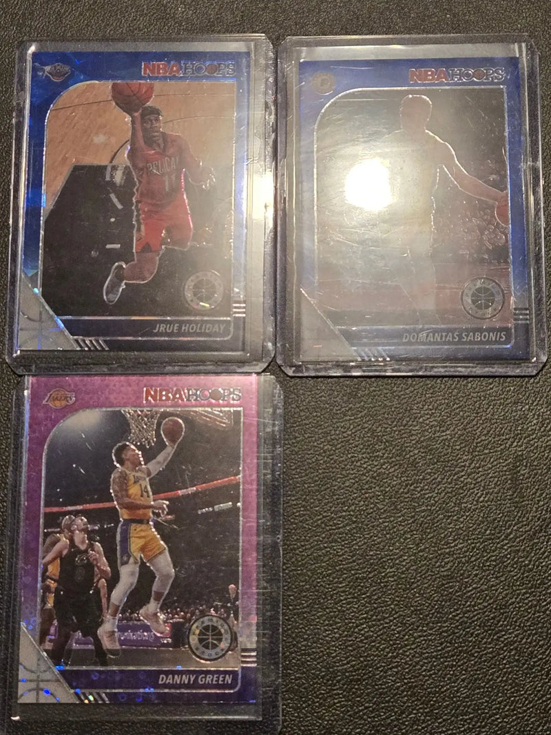 NBA 2019-20 Hoops Basketball Card Lot 6 Holiday Sabonis blue/purple parallel - Basketball Card Single