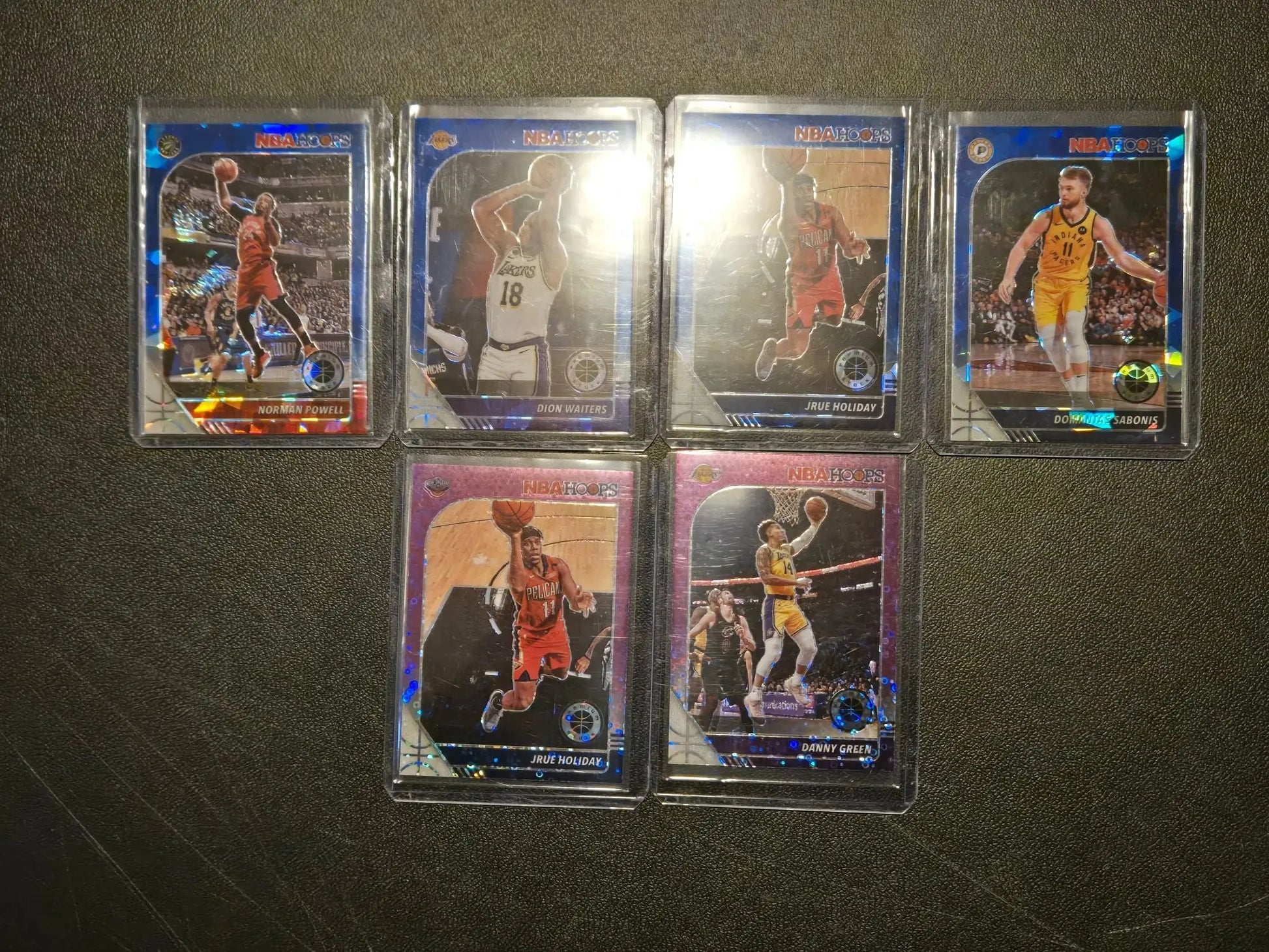 NBA 2019-20 Hoops Basketball Card Lot 6 Holiday Sabonis blue/purple parallel - Basketball Card Single