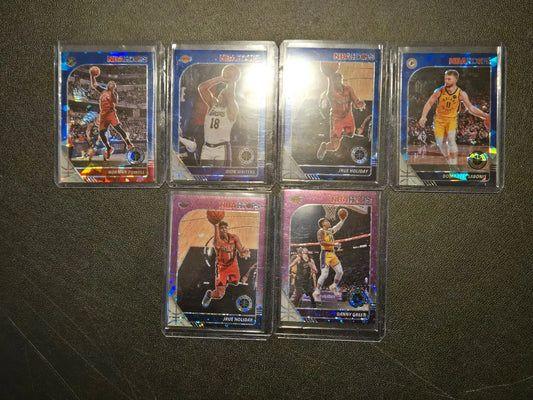 NBA 2019-20 Hoops Basketball Card Lot 6 Holiday Sabonis blue/purple parallel - Basketball Card Single