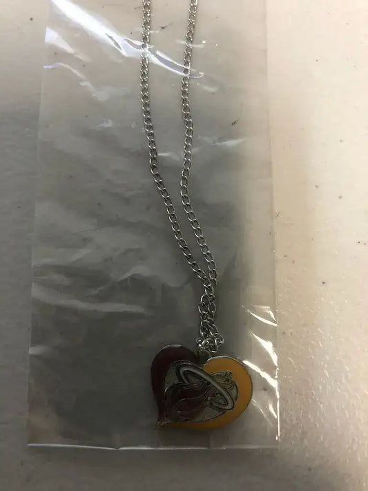 NBA Basketball Swirl Heart Necklace Pick Your Team
