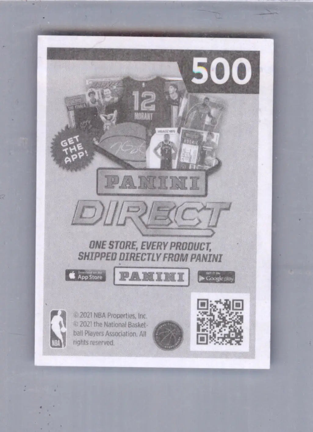NBA Logo - 2021-22 Panini NBA Sticker & Card Collection - #500 - Basketball