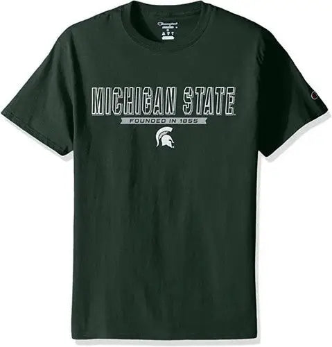 Dark green Michigan State Spartans NCAA Champion Michigan State T-shirt, large size