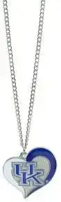NCAA Football Swirl Heart Necklace Pick Your Team