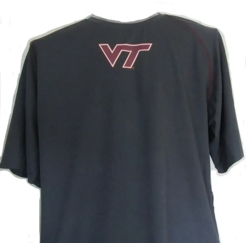 NCAA Virginia Tech Hokies Dark TShirt with Hokies on Back - Medium
