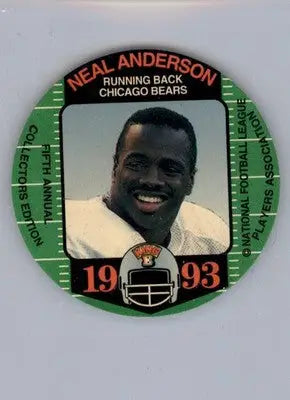 Neal Anderson - 1993 King B Discs - #20 - Football - Football Card Single