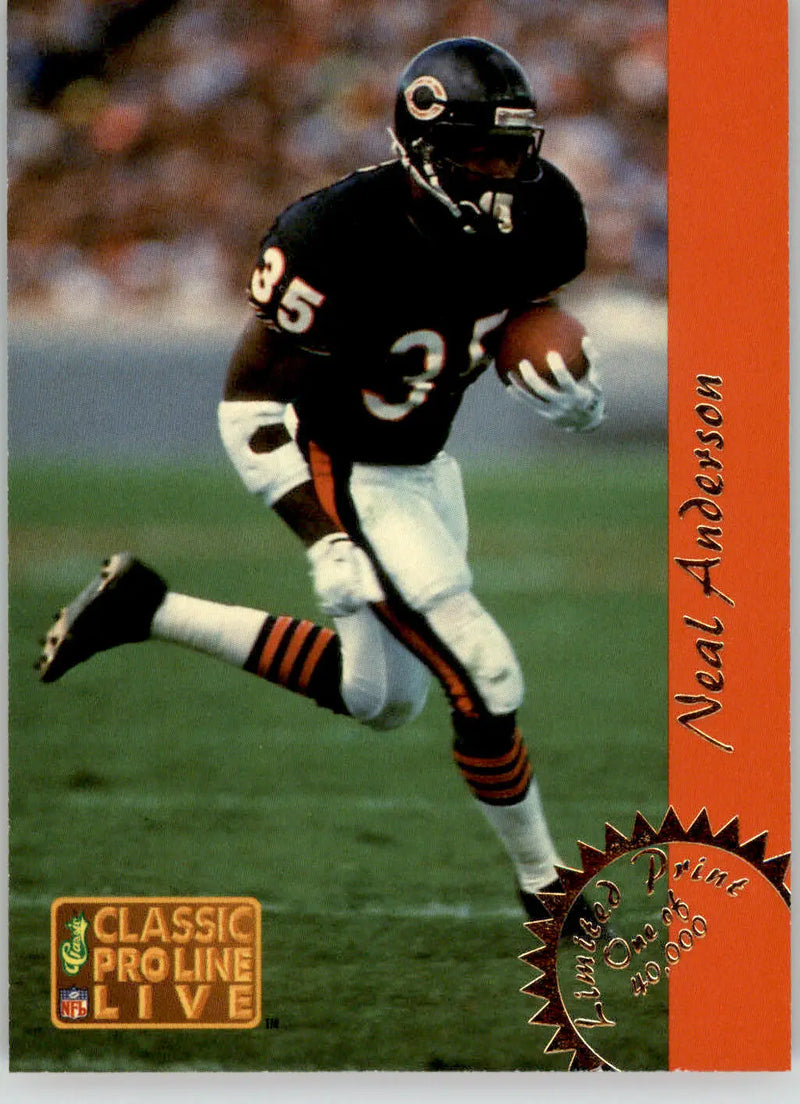 Neal Anderson - 1993 Pro Line Live - #LP5 - Limited Prints Football