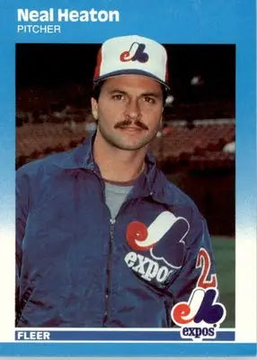 Neal Heaton - 1987 Fleer Update - #U-43 - Baseball - Baseball Card Single