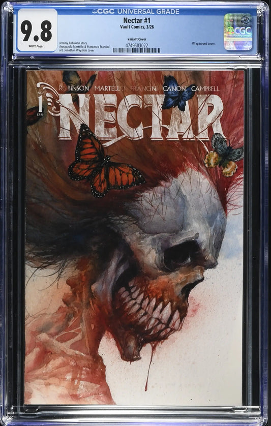 Nectar #1 Cover B 1:10 Jonathan Wayshak Variant CGC 9.8 - Comic Book