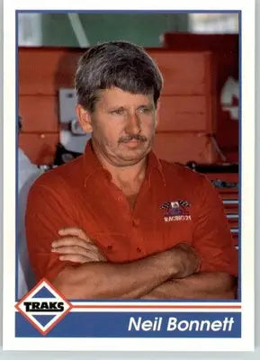 Neil Bonnett - 1992 Traks - #114 - Racing - Racing Card Single