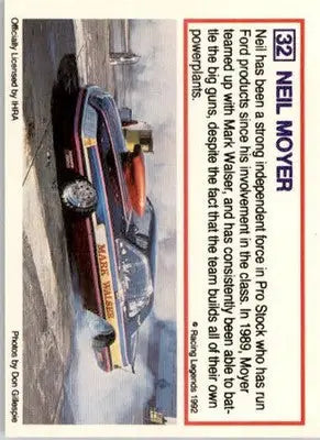 Neil Moyer - 1991 Racing Legends IHRA - #32 - Racing - Racing Card Single