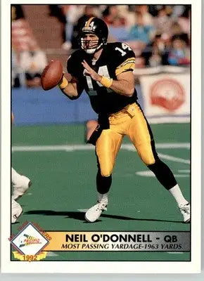 Neil O’Donnell - 1992 Pacific - #23 - Statistical Leaders Football - Football Card Single