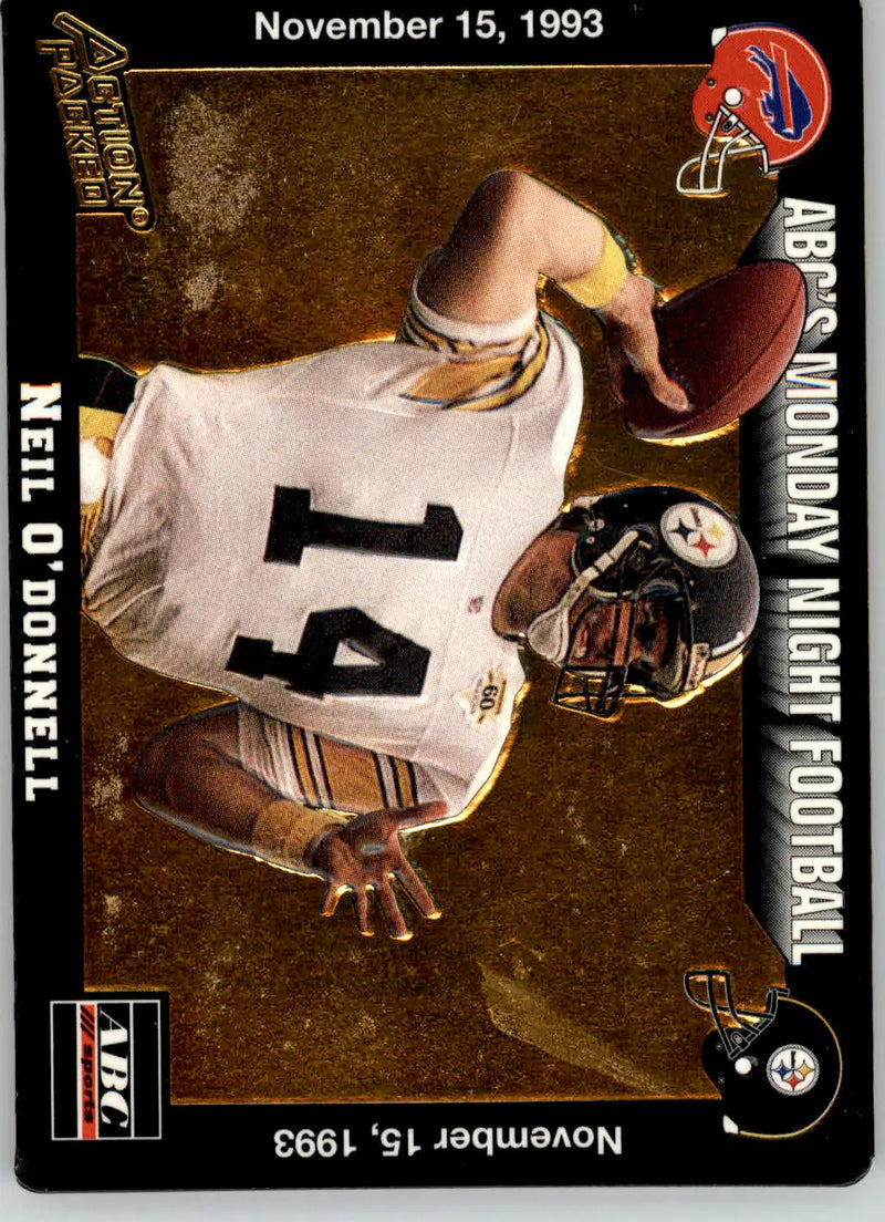 Neil O’Donnell - 1993 Action Packed Monday Night Football - #46 - Football - Football Card Single