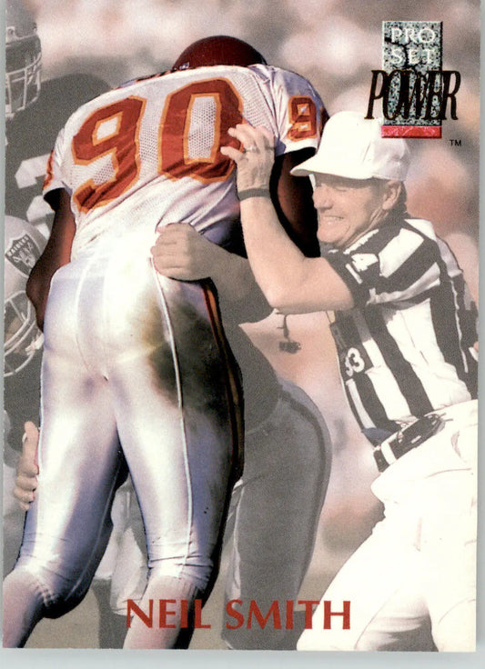 Neil Smith - 1992 Pro Set Power - #90 - Football - Football Card Single