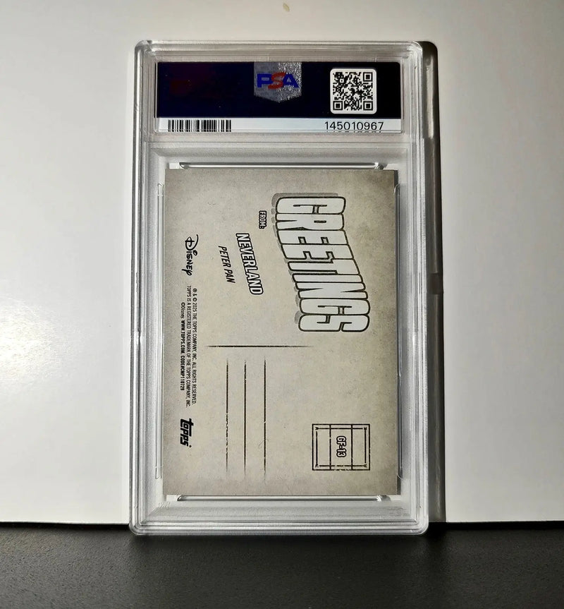 Neverland 2025 Topps Disney Wonder #GF-13 Greetings From Card Peter Pan PSA 8 - Non-Sports Card Single