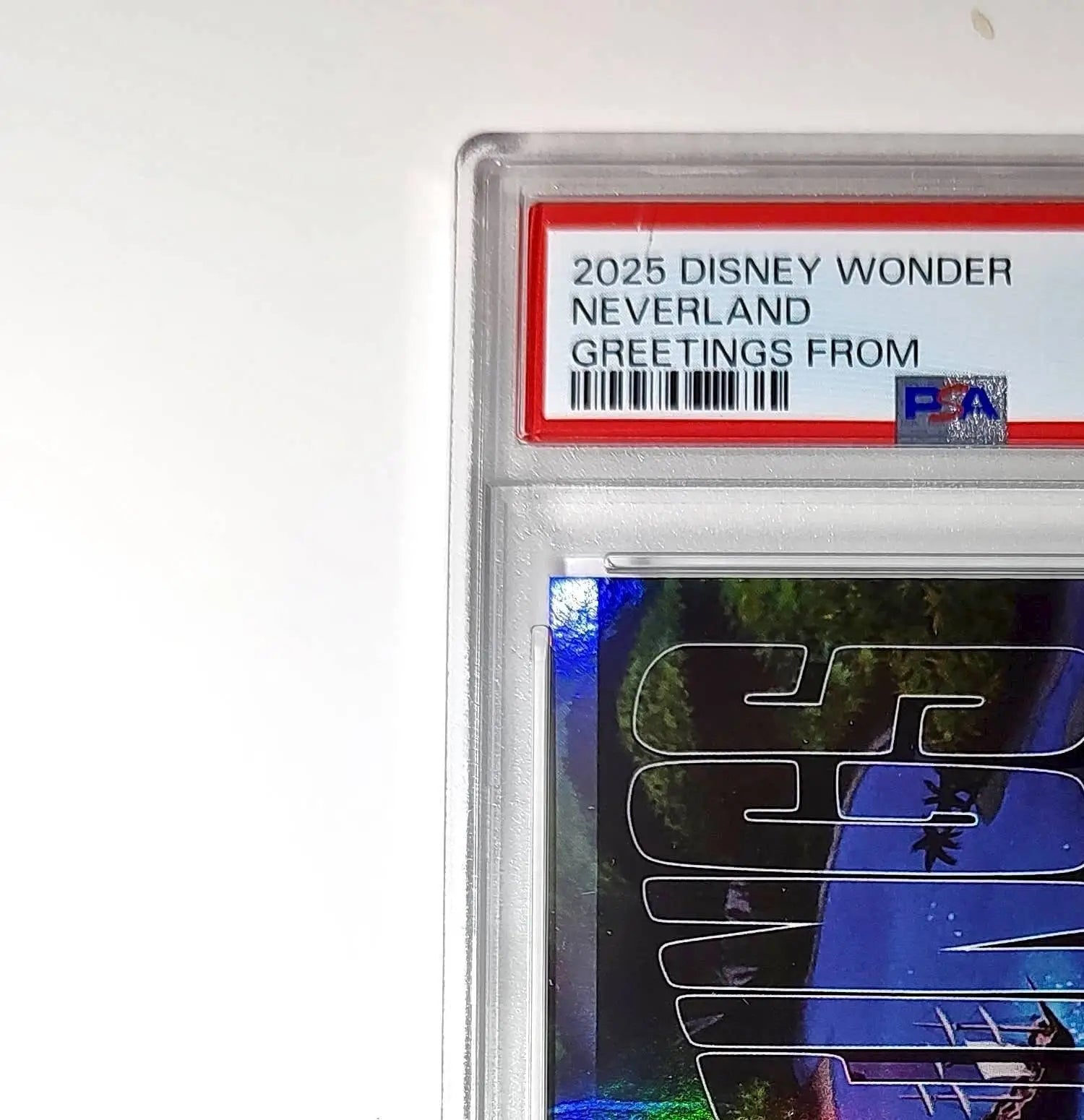 Neverland 2025 Topps Disney Wonder #GF-13 Greetings From Card Peter Pan PSA 8 - Non-Sports Card Single