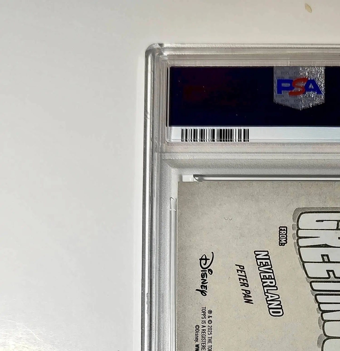 Neverland 2025 Topps Disney Wonder #GF-13 Greetings From Card Peter Pan PSA 8 - Non-Sports Card Single