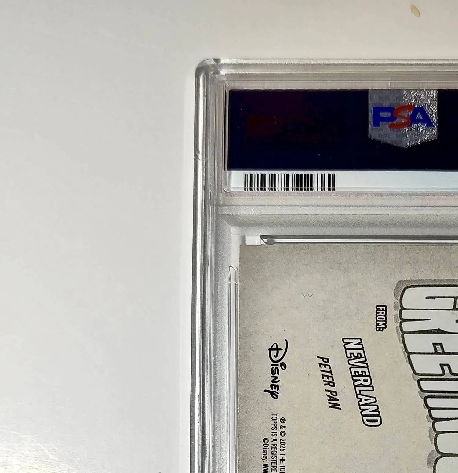 Neverland 2025 Topps Disney Wonder #GF-13 Greetings From Card Peter Pan PSA 8 - Non-Sports Card Single