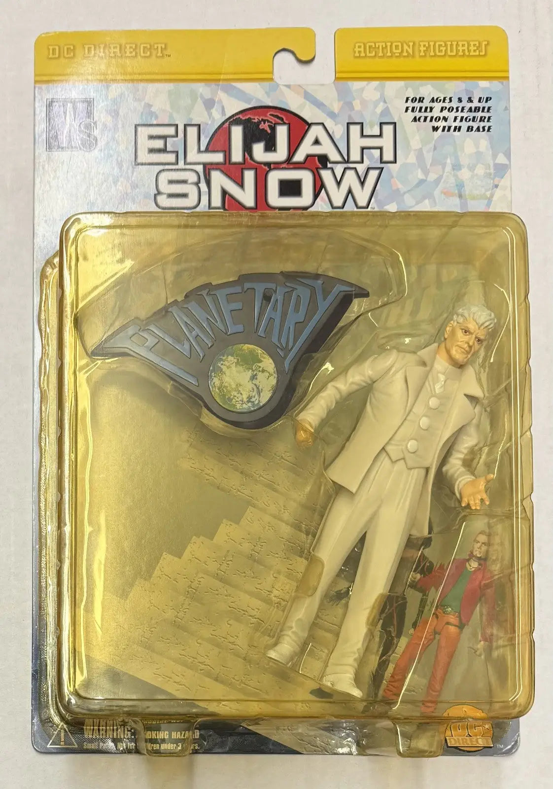 New 2001 DC Direct WS Planetary Elijah Snow 6’’ Action Figure and Stand - Action Figure & Toy