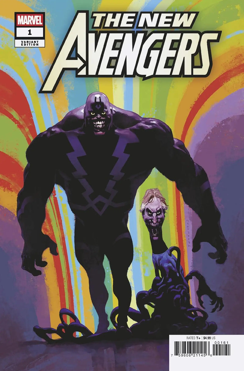 The New Avengers comic book featuring Bucky Barnes, Josemaria Casanovas Killuminati variant