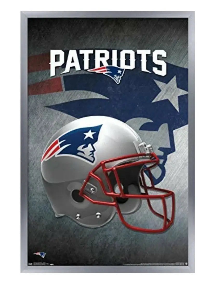 New England Patriots Helmet 24x36 Wall Poster Trends International NFL NewOldStk - Sports Memorabilia