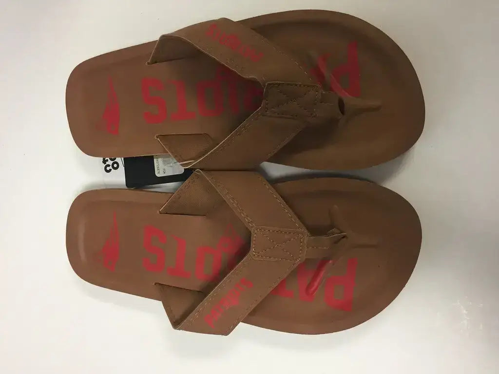 New England Patriots Men’s Color Pop Contour Flip Flop Sandals