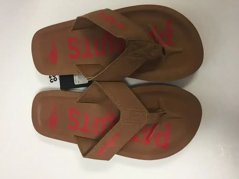 New England Patriots Men’s Color Pop Contour Flip Flop Sandals