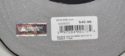New Era cap tag on Detroit Tigers 4th of July 59FIFTY official on-field hat