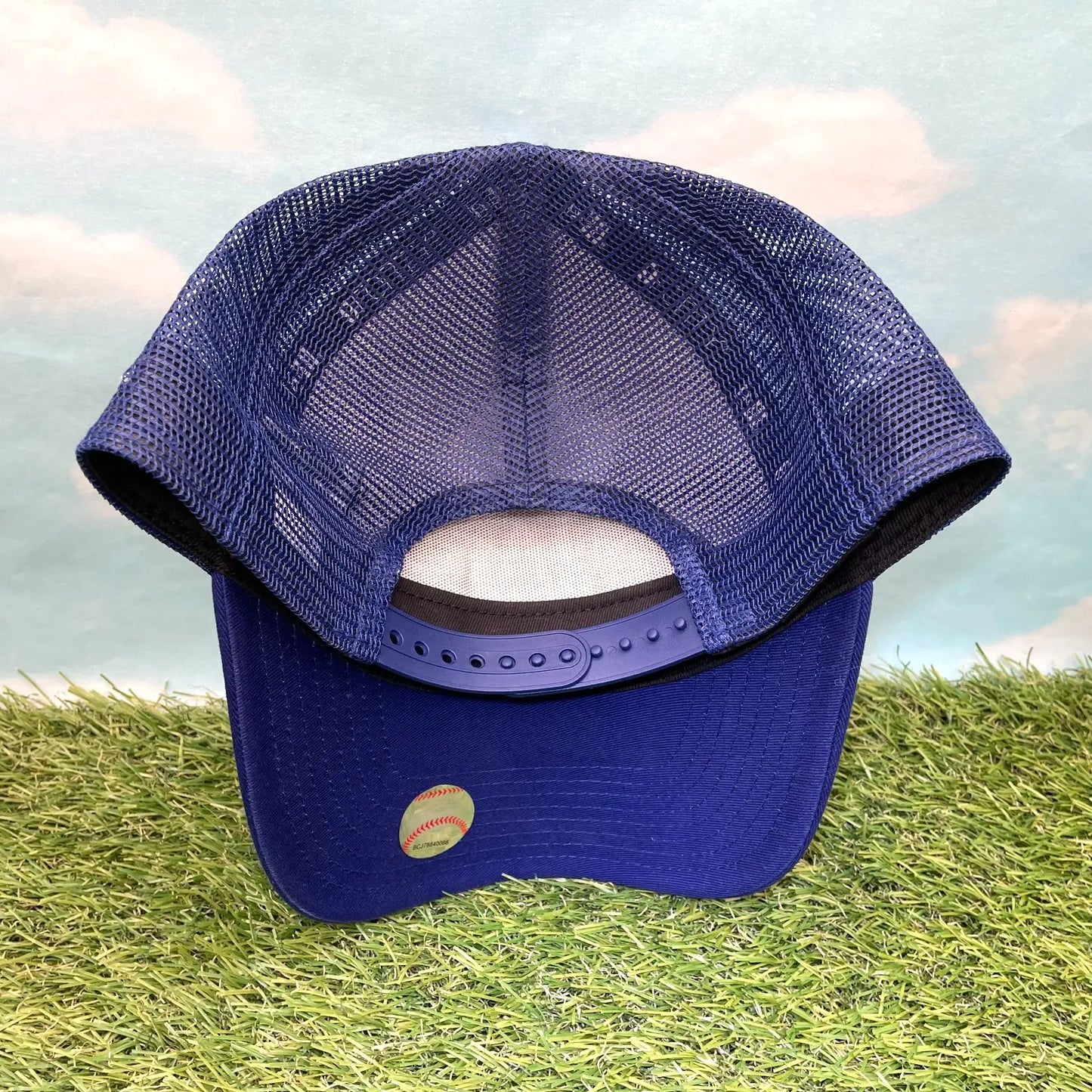 New Era Los Angeles Dodgers 9Forty Blue Trucker Mesh Adjustable Snapback Hat Cap - Apparel