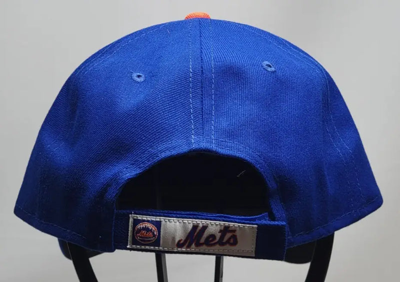Blue and orange mets blue loop hat from New Era New York Mets Blue 9 Forty Hook & Loop Hat