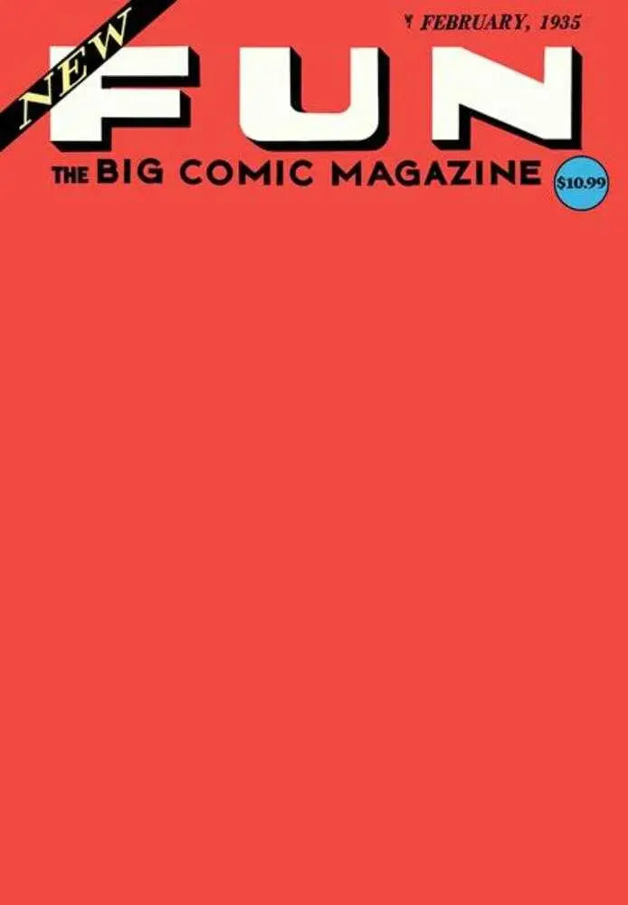 New Fun Comics #1 Facsimile Edition Cover C Blank Card Stock Variant - Comic Book