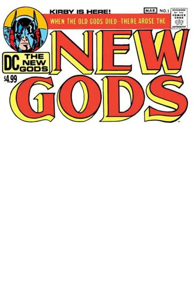 New Gods #1 Facsimile Edition Cover C Blank Card Stock Variant - Back Issues