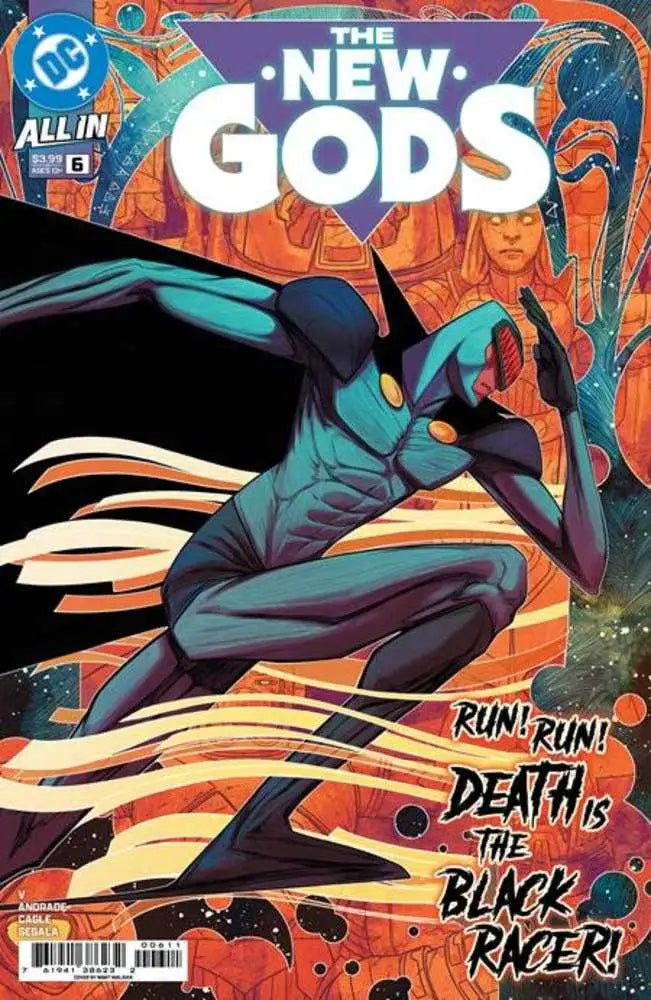 Comic book cover of New Gods #6 by Nimit Malavia featuring Filipe Andrade art