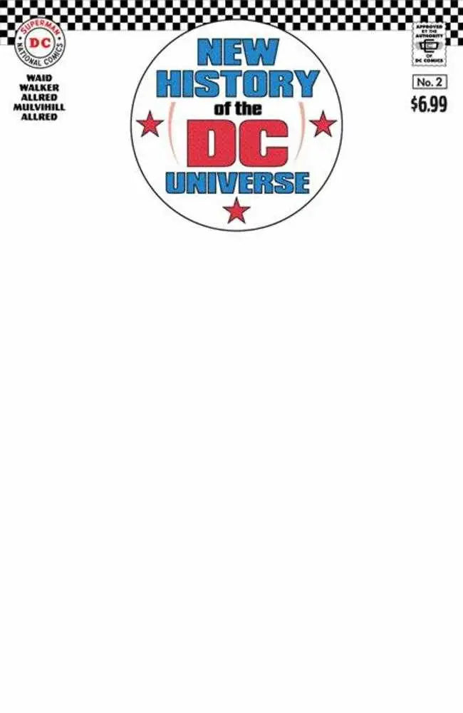 New History Of The DC Universe #2 (Of 4) Cover F Blank Card Stock Variant - Comic Book