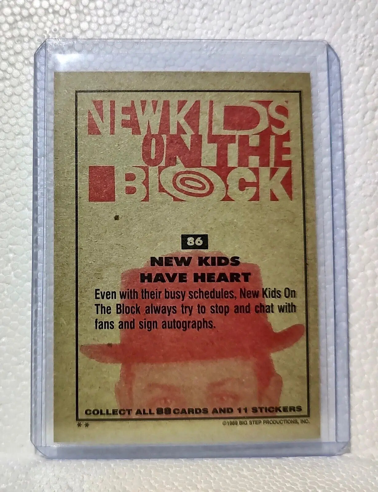 New Kids Have Heart 1989 New Kids on the Block #86 Trading Card - Entertainment Card Single