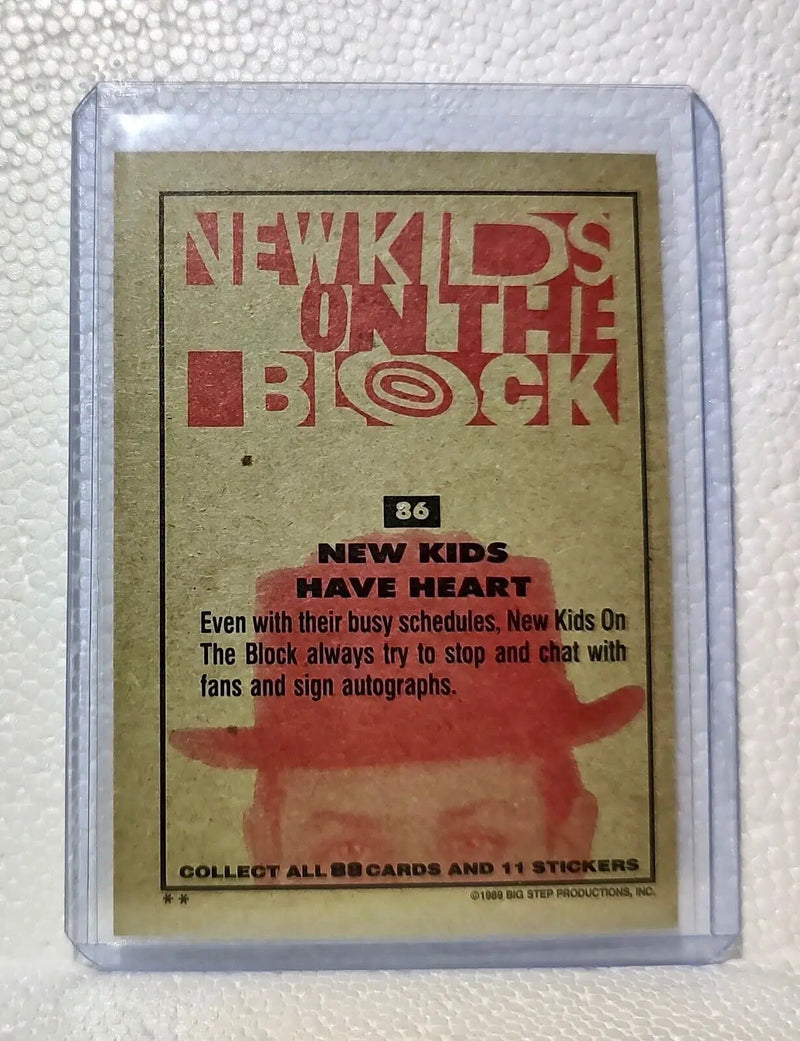 New Kids Have Heart 1989 New Kids on the Block #86 Trading Card - Entertainment Card Single