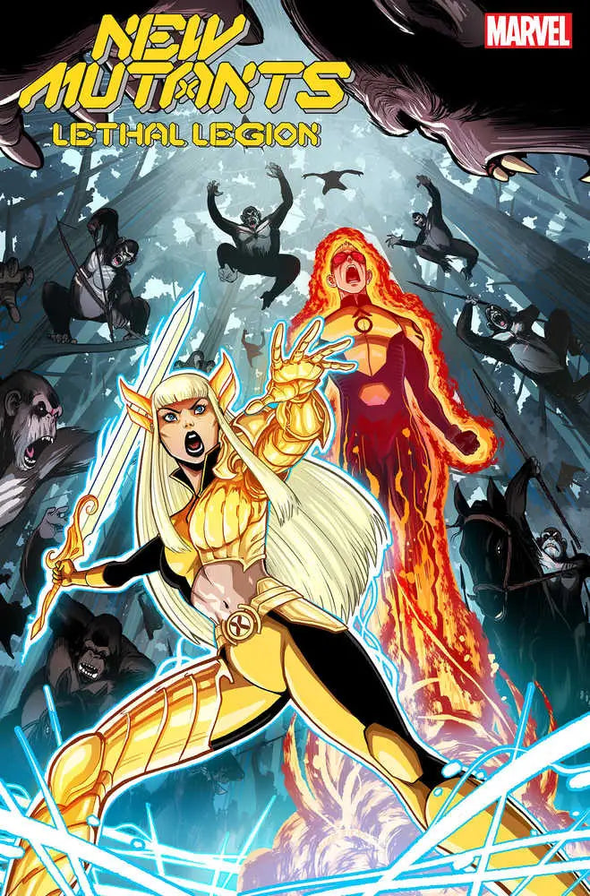 New Mutants Lethal Legion comic book cover showcasing dynamic superhero action artwork