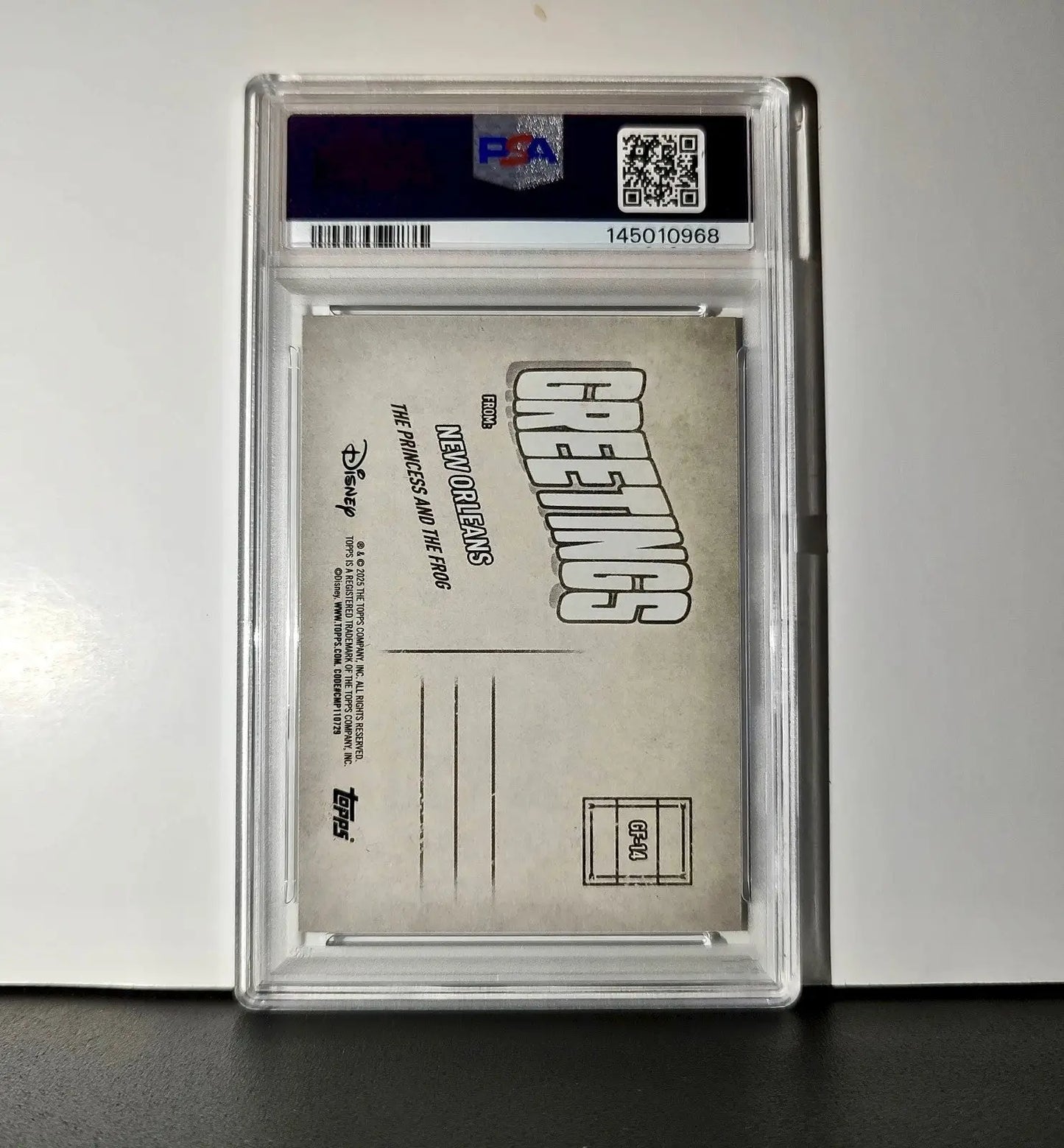 New Orleans 2025 Topps Disney #GF-14 Greetings The Princess and the Frog PSA 9 - Non-Sports Card Single