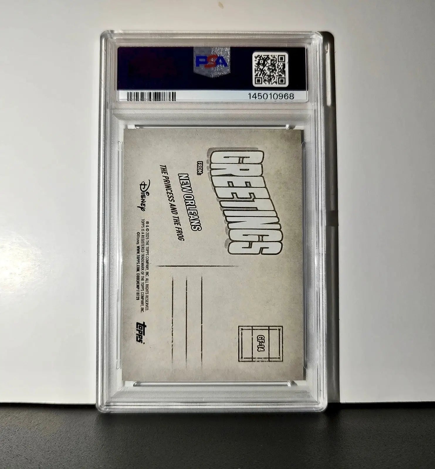 New Orleans 2025 Topps Disney #GF-14 Greetings The Princess and the Frog PSA 9 - Non-Sports Card Single