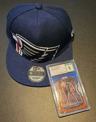 New Orleans Pelicans New Era NWOT Hat & Zion Willianson CSG Graded Card With 9 - Apparel