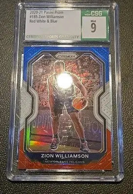 New Orleans Pelicans New Era NWOT Hat & Zion Willianson CSG Graded Card With 9 - Apparel