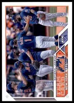 New York Mets 2023 Topps #291 New York Mets - Baseball Card Single