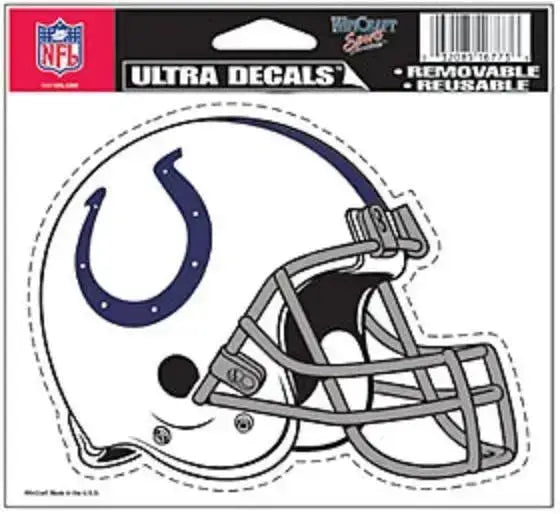 NFL CHOOSE YOUR TEAM HELMET ULTRA DECAL 5’’X6’’ CLEAR WINDOW FILM STATIC CLING