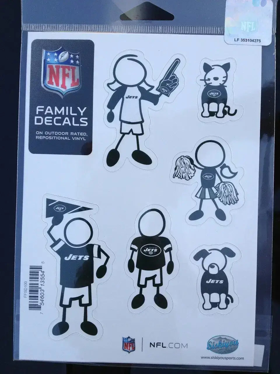 NFL Family Decals Auto Car Stickers - Choose Your Team